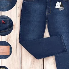 Calça jeans plus size azul
